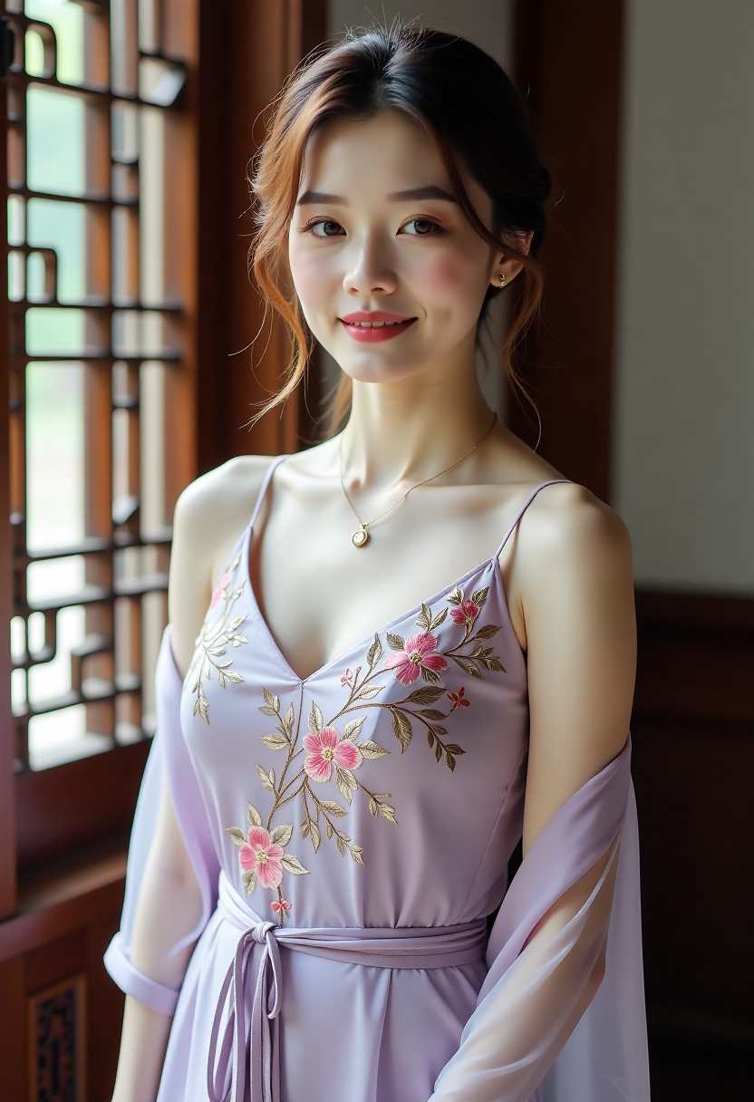 充满悬念的电影走廊场景